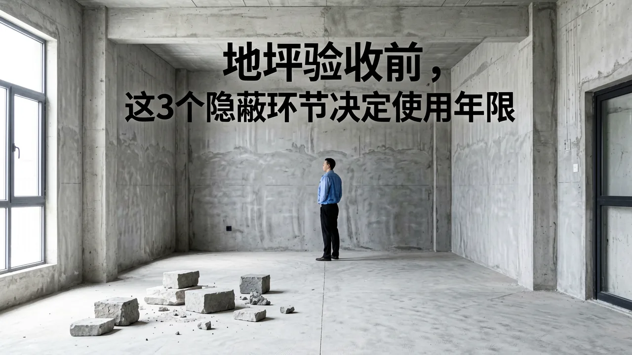 地坪验收前,这3个隐蔽环节决定使用年限